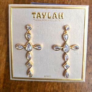 Taylah Cross Earrings